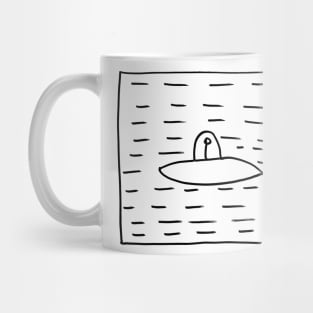 A floating desk Mug